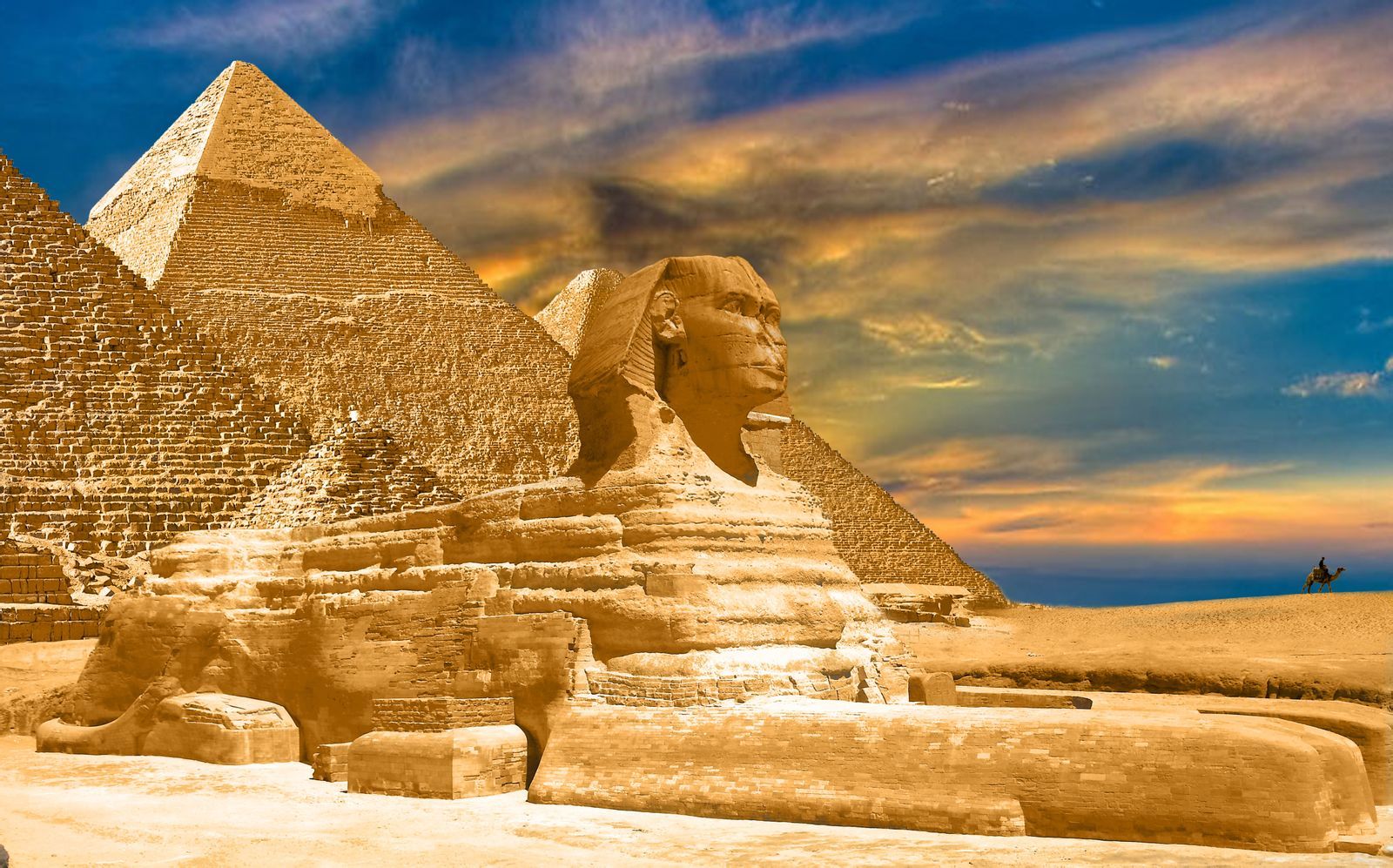埃及法老和金字塔电脑桌面高清壁纸-壁纸下载-www.pp3.cn